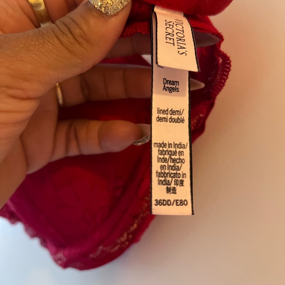 Lace Red Bra - Picture 3 of 3